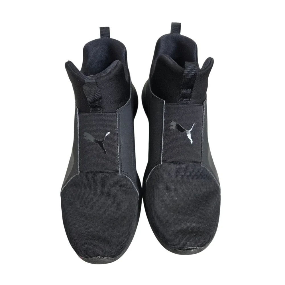 Puma Rebel Mid Womens Black‎ Slip On Sneakers Size 7.5